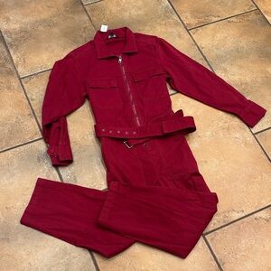 Banana Republic Vibrant Red Jumpsuit